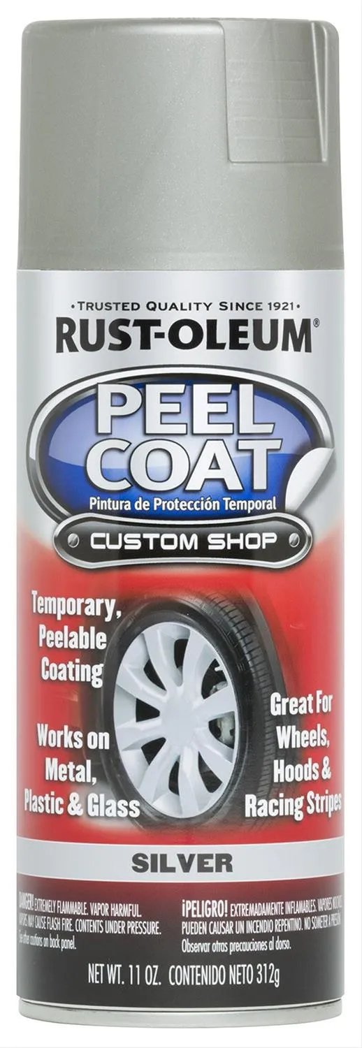 11OZ Automotive Peel Coat Spray - Silver