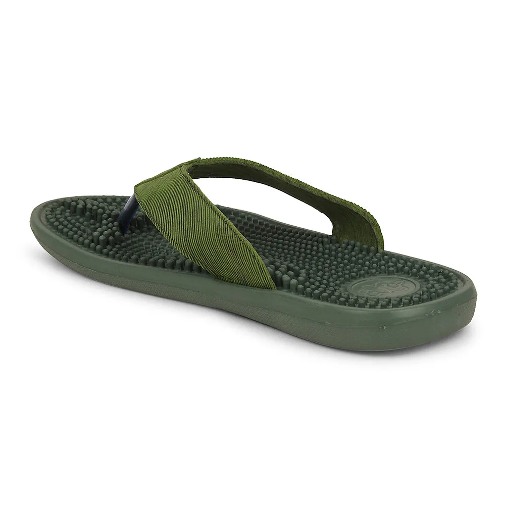 A-HA Green Casual Slipper For Men ACUPLUS-3M By Liberty
