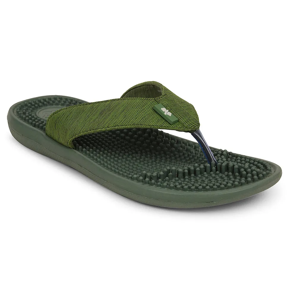A-HA Green Casual Slipper For Men ACUPLUS-3M By Liberty