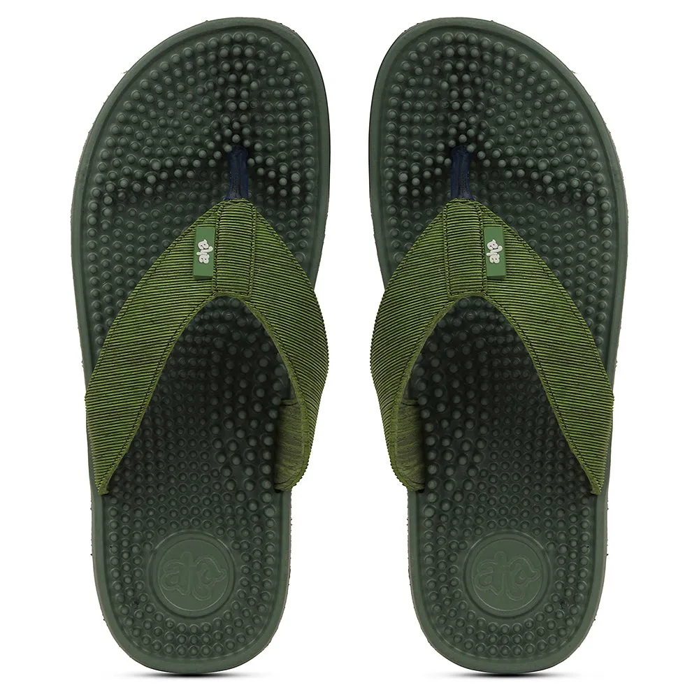A-HA Green Casual Slipper For Men ACUPLUS-3M By Liberty