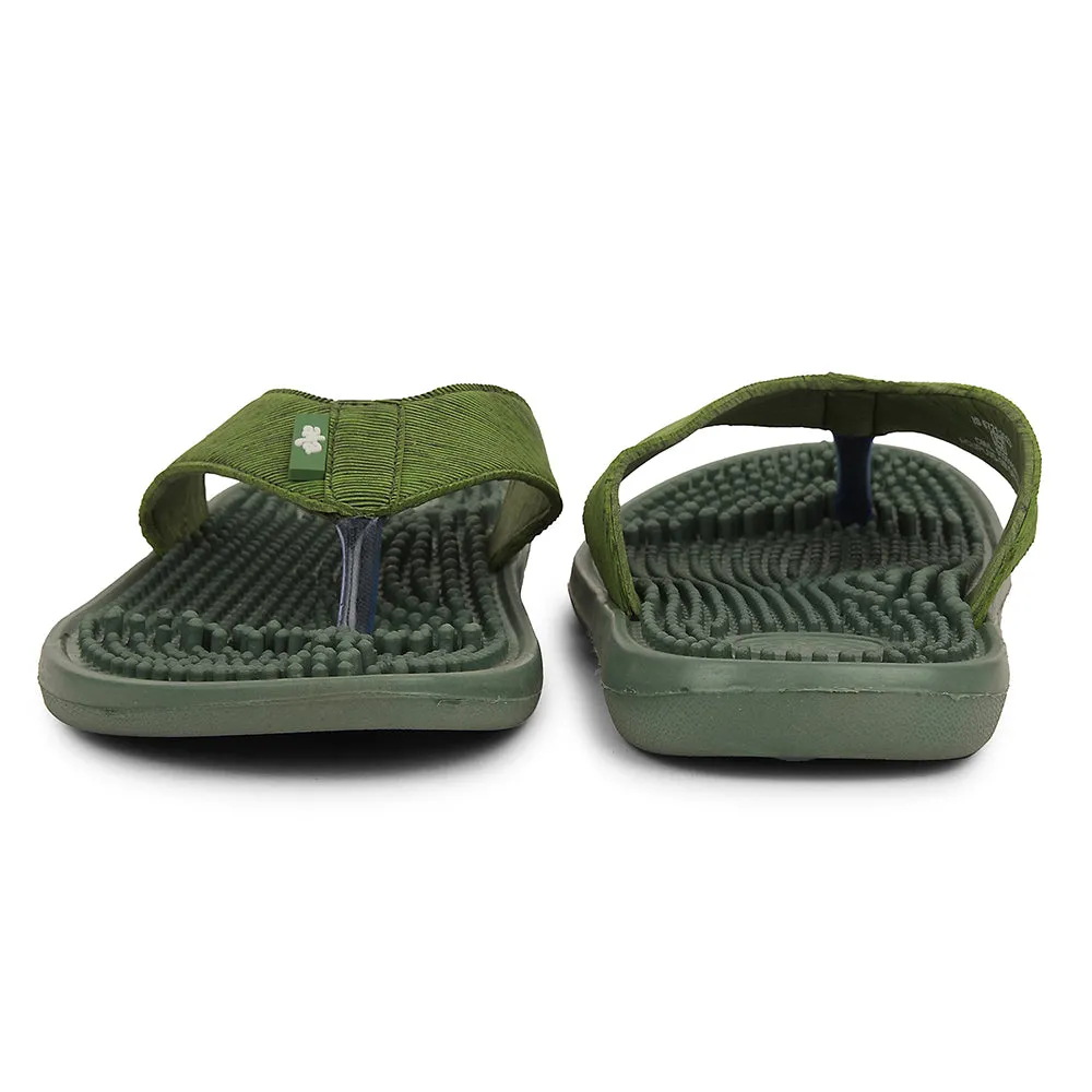 A-HA Green Casual Slipper For Men ACUPLUS-3M By Liberty