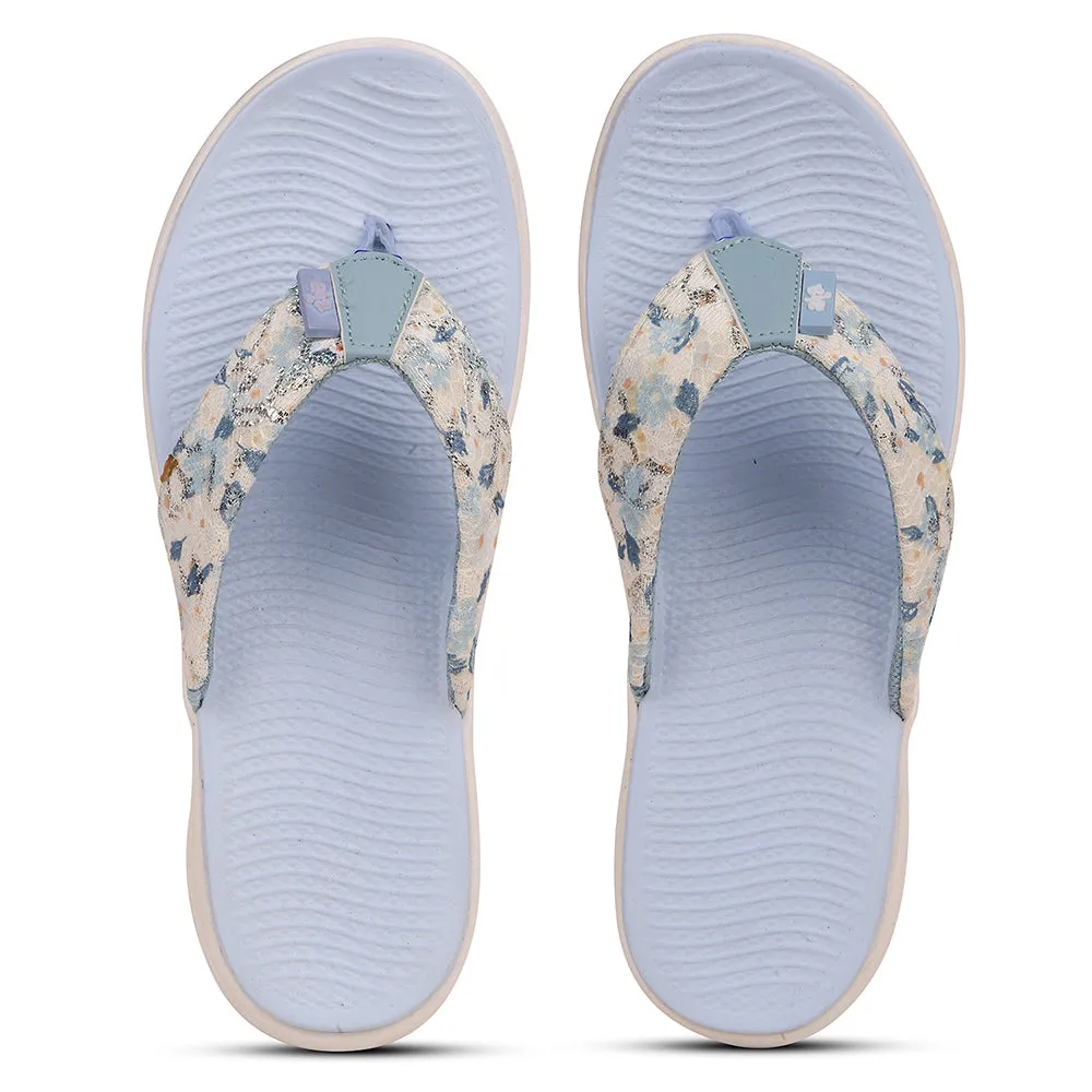 A-HA Sky Blue Casual Slipper For Women IMPACT-L71 By Liberty