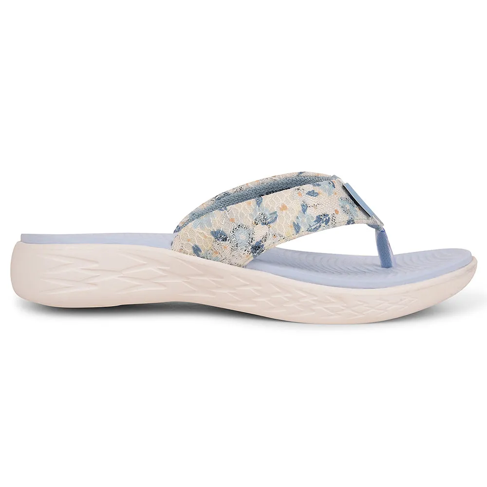A-HA Sky Blue Casual Slipper For Women IMPACT-L71 By Liberty