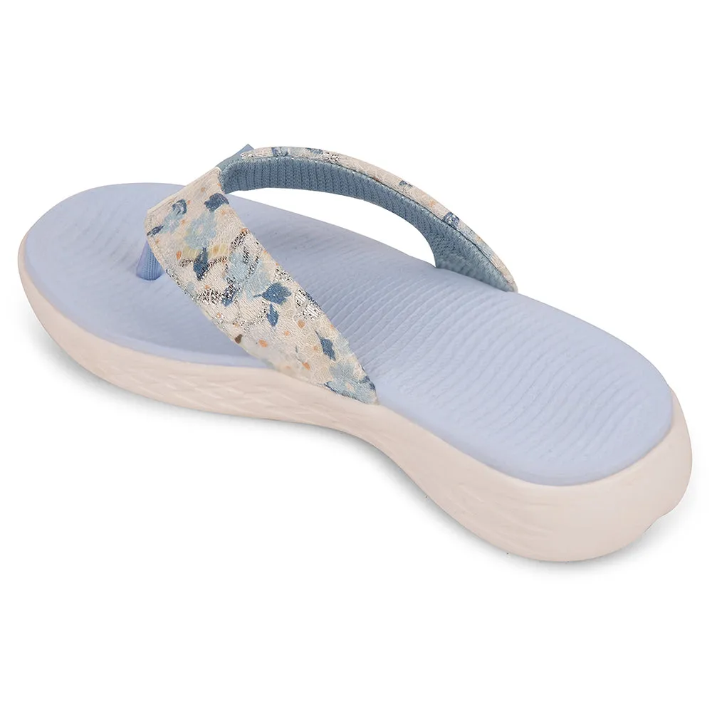 A-HA Sky Blue Casual Slipper For Women IMPACT-L71 By Liberty
