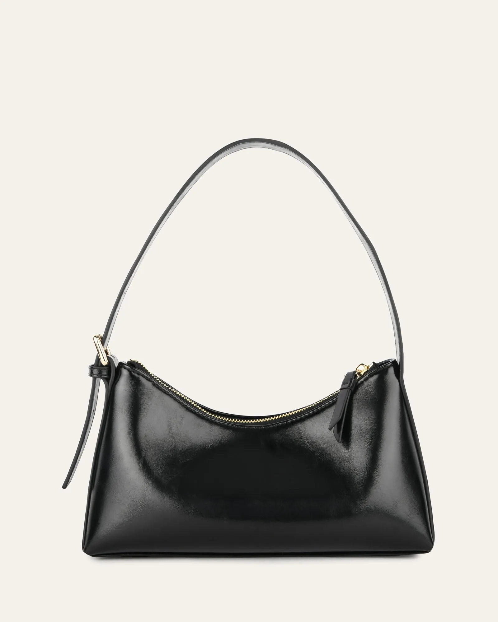 ARLO SHOULDER BAG BLACK LEATHER