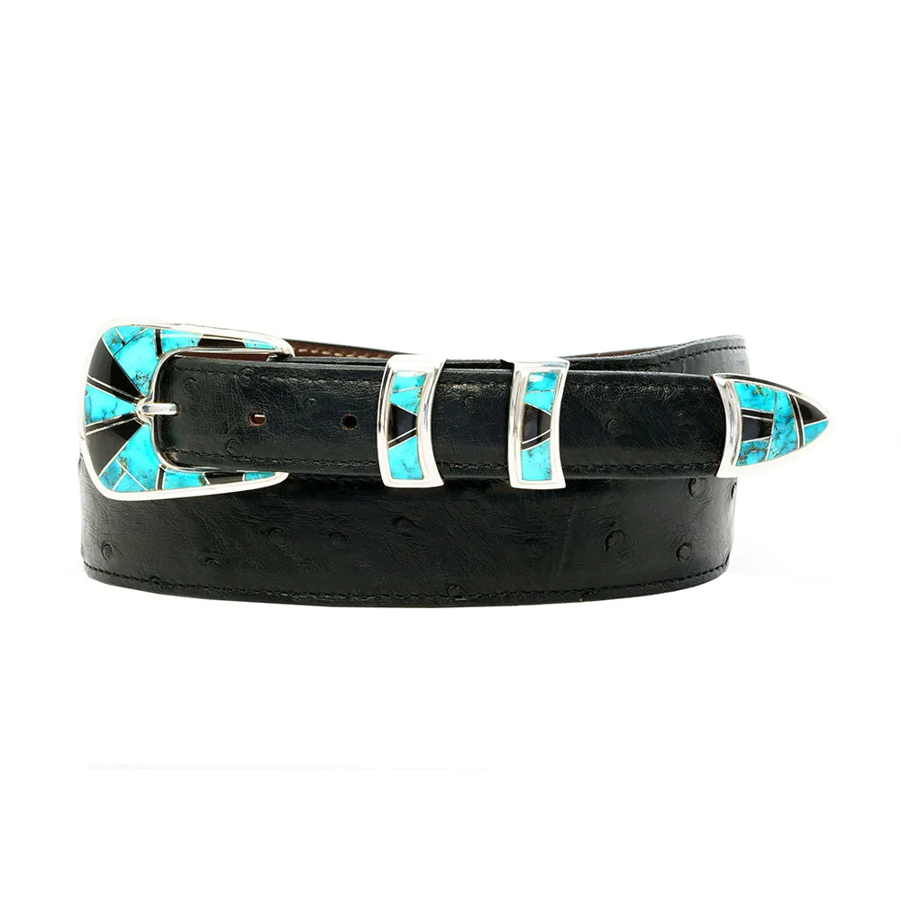B G Mudd 510 w/ Turquoise & Onyx Buckle Set 1.0
