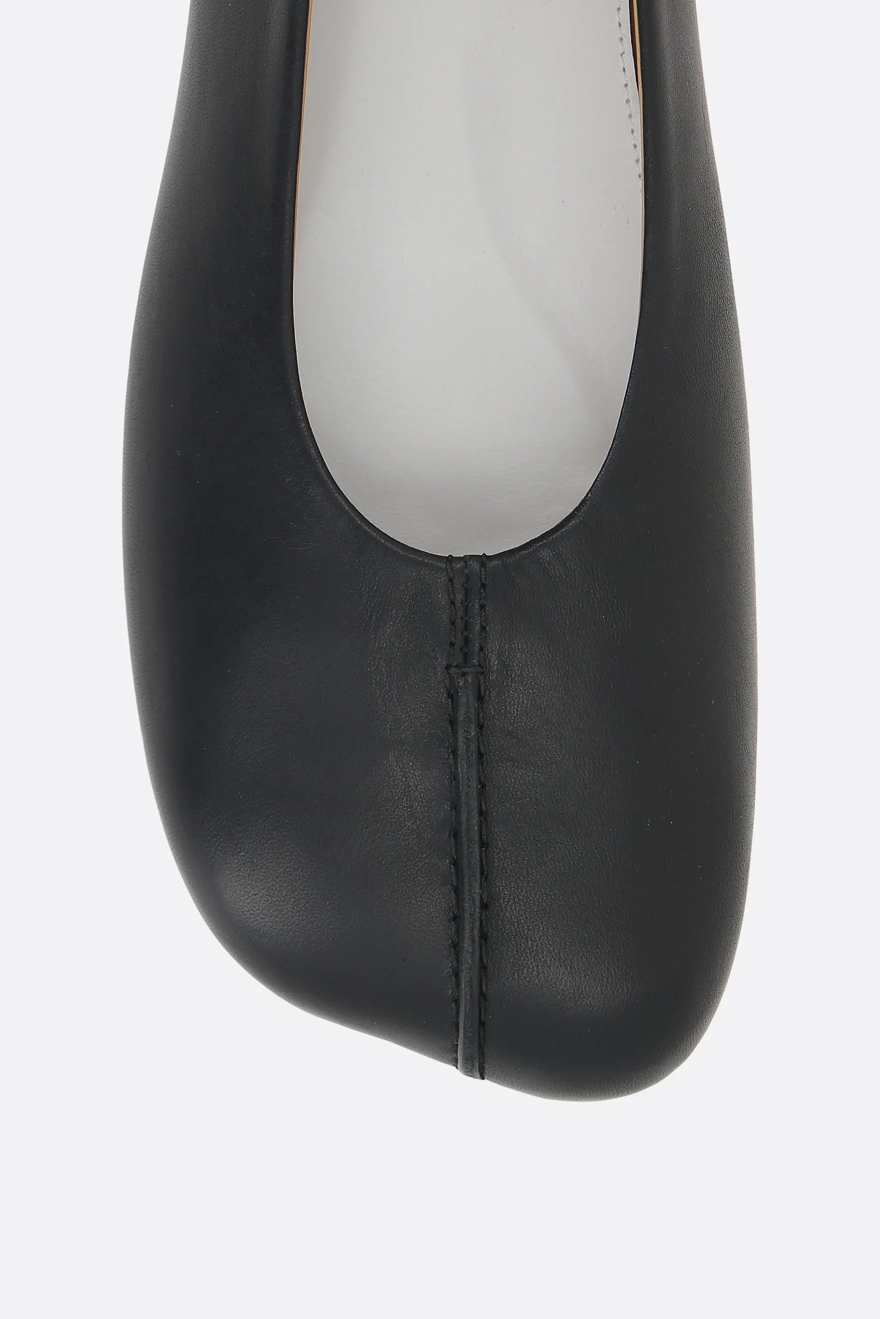 ballerina in stitch-out leather