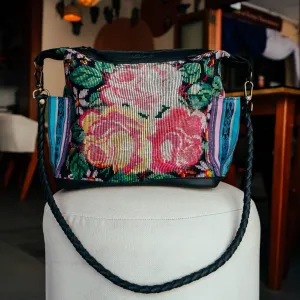 BEATRIZ MCDB   DIAMANTE STRAP - OOAK HUIPIL - BLACK - NO. 15699