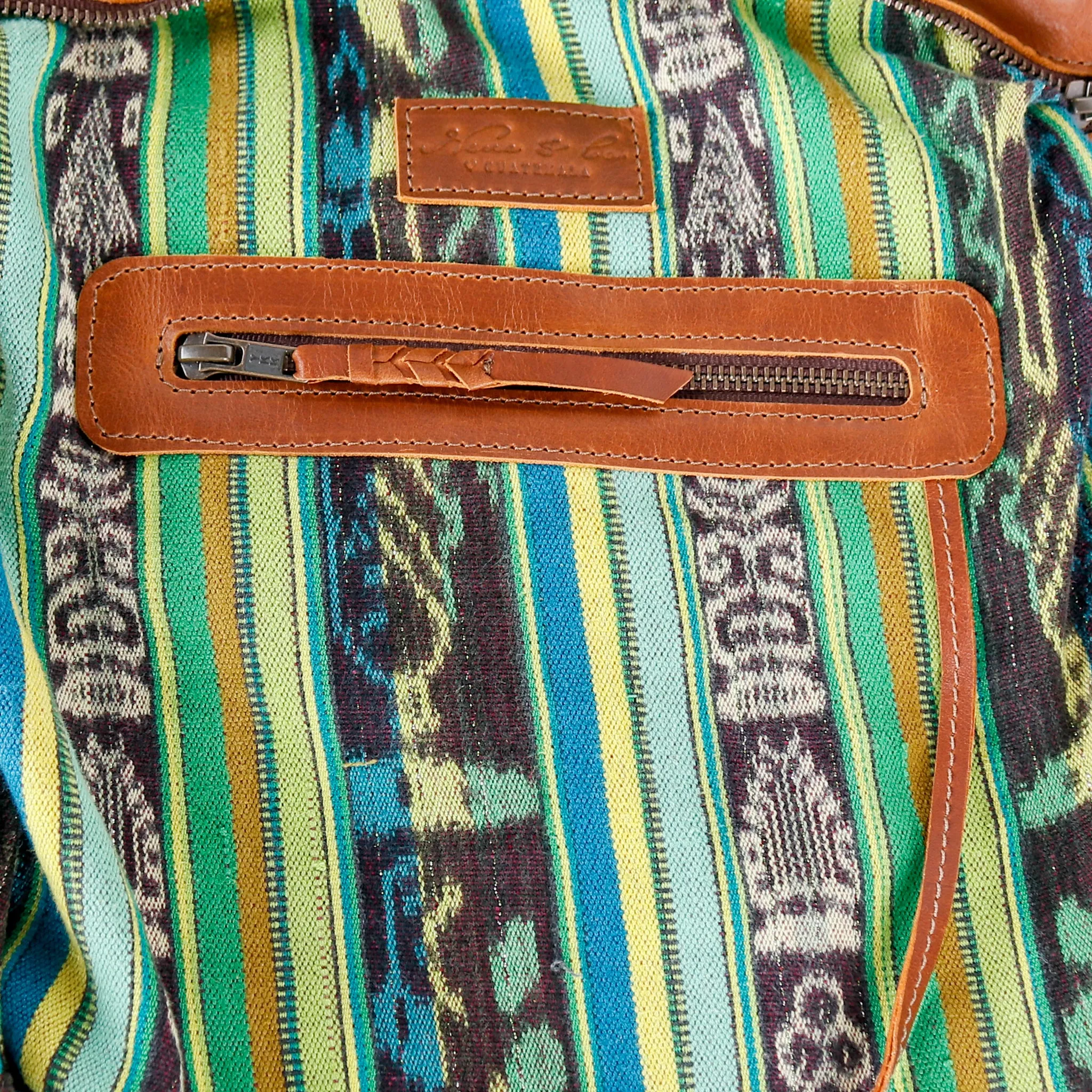 BEATRIZ MCDB   DIAMANTE STRAP - OOAK HUIPIL - CAFE - NO. 15701