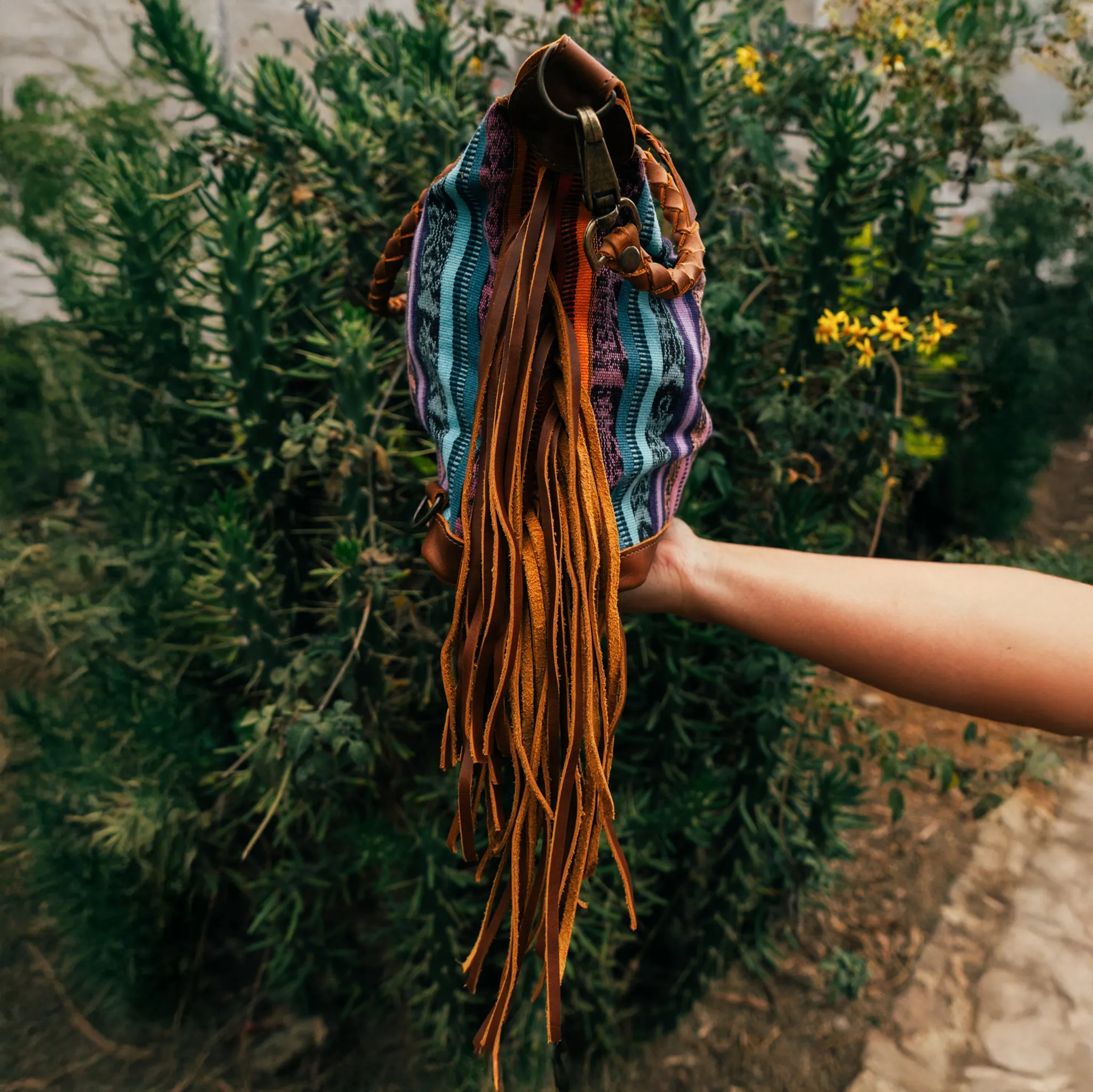BEATRIZ MINI CDB WITH FRINGE - CORTE - CAFE - NO. 15881