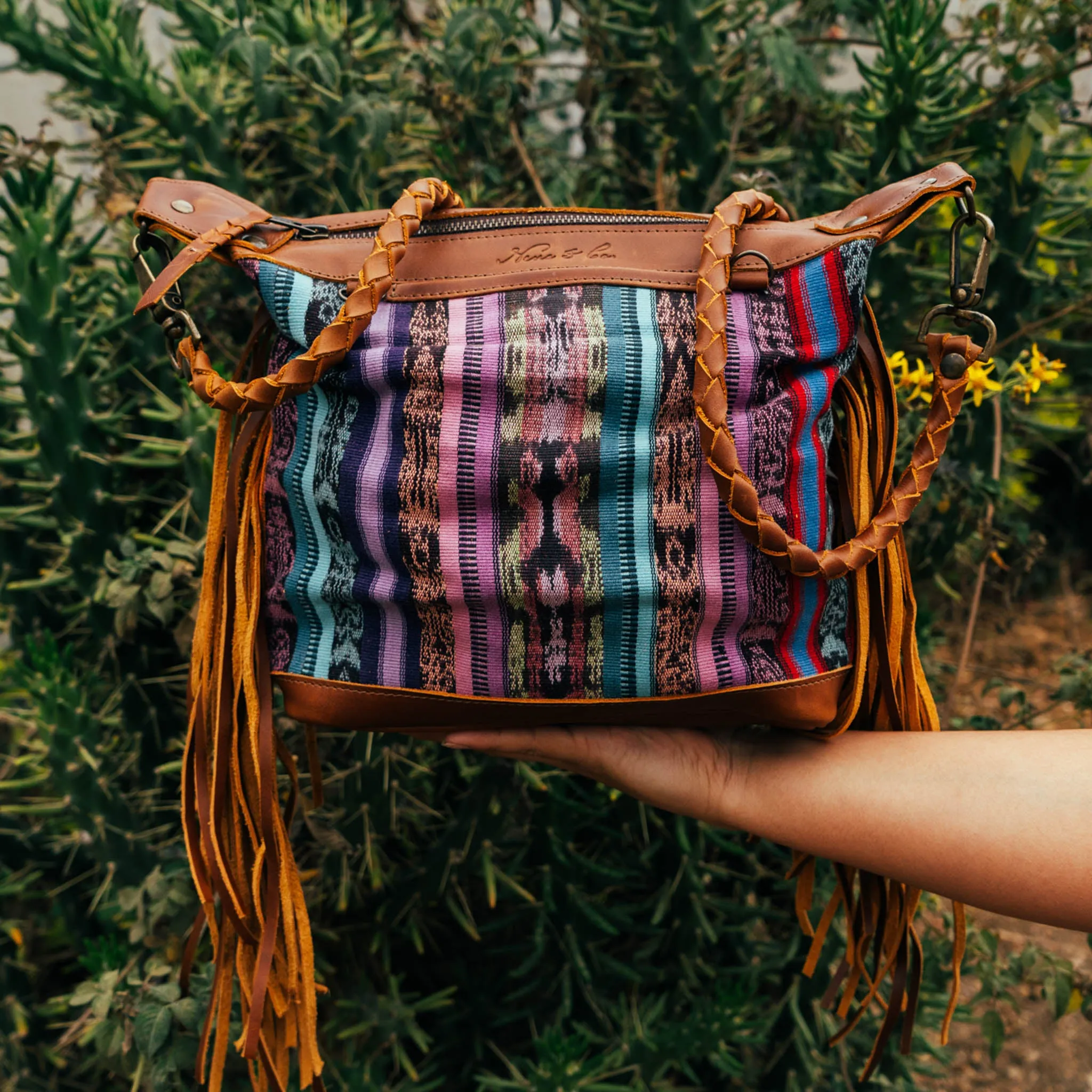 BEATRIZ MINI CDB WITH FRINGE - CORTE - CAFE - NO. 15881