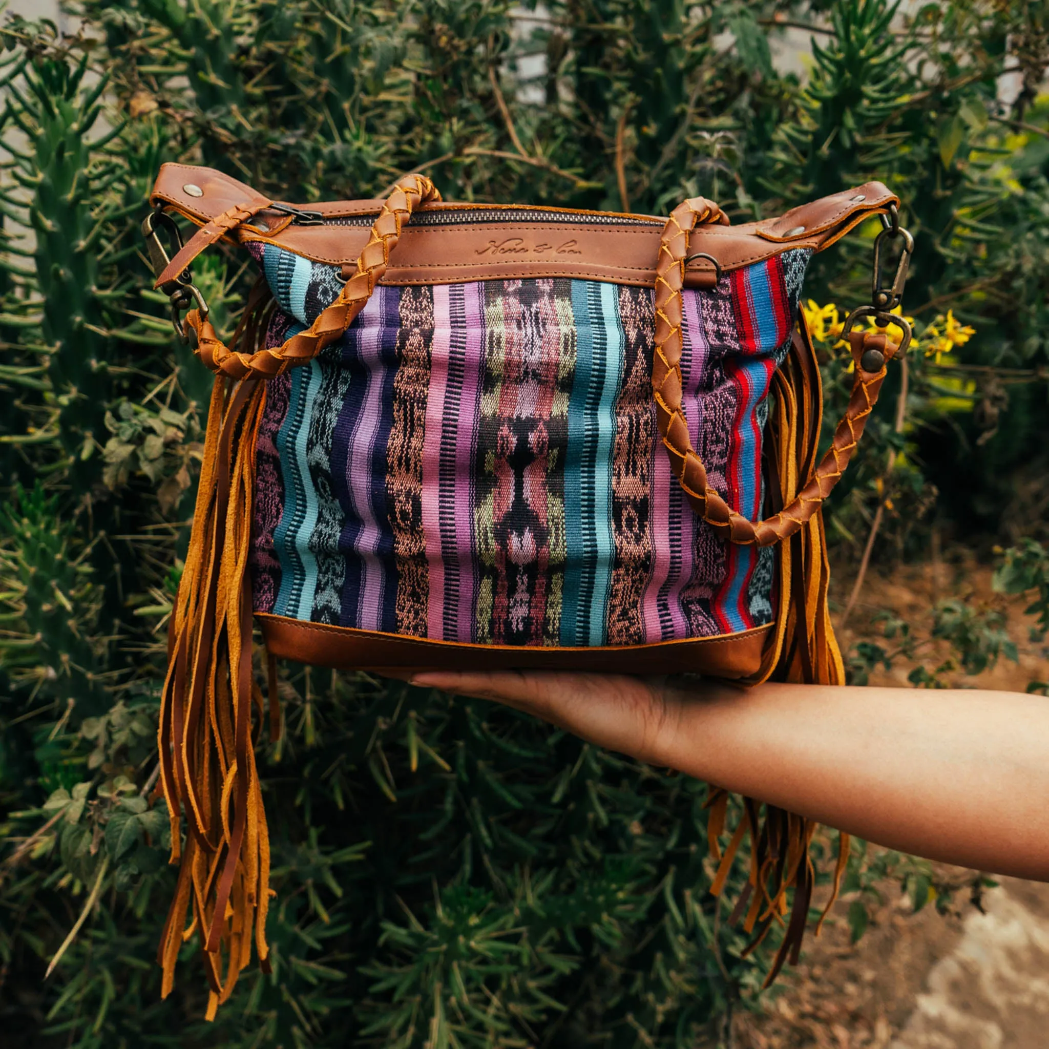 BEATRIZ MINI CDB WITH FRINGE - CORTE - CAFE - NO. 15881
