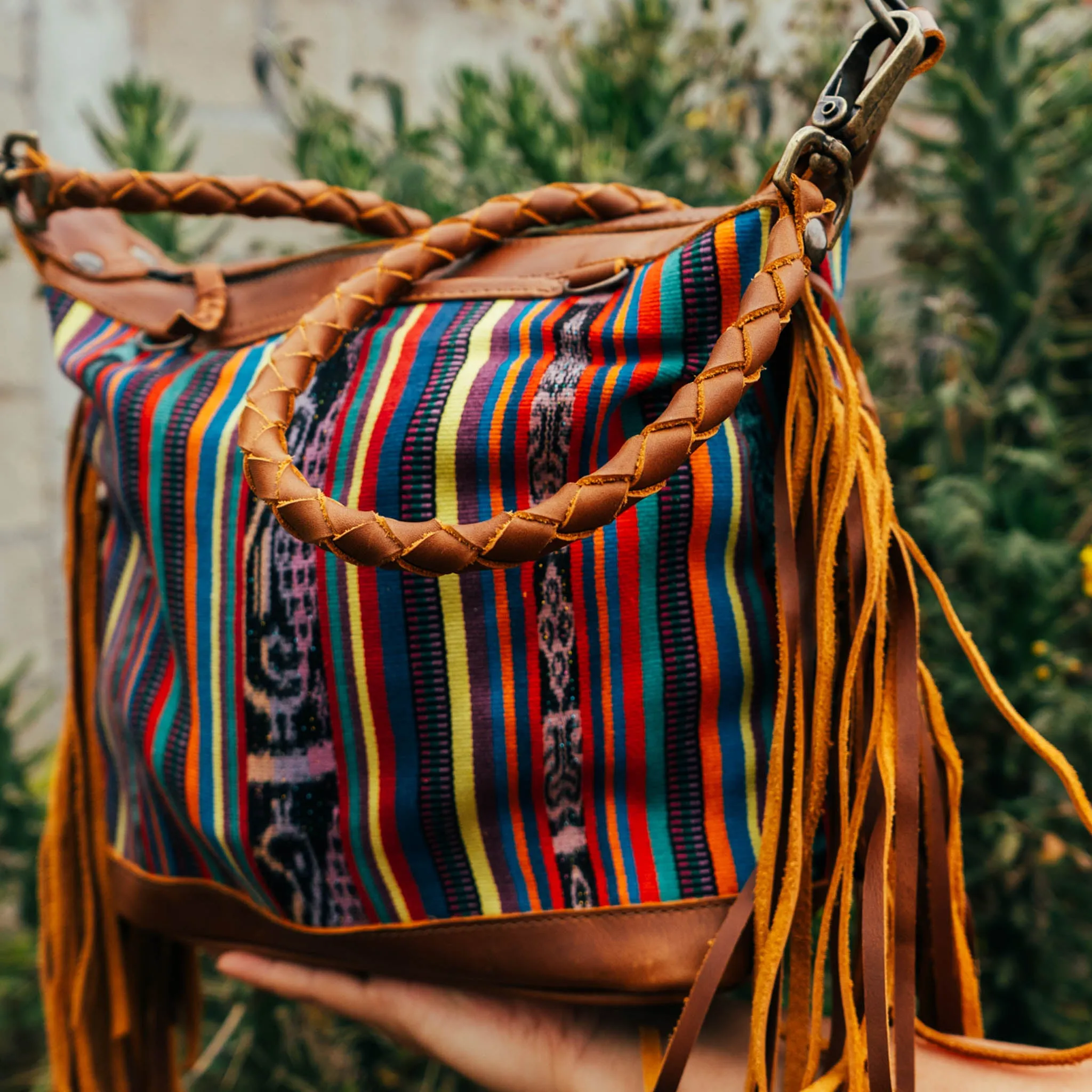 BEATRIZ MINI CDB WITH FRINGE - CORTE - CAFE - NO. 15883