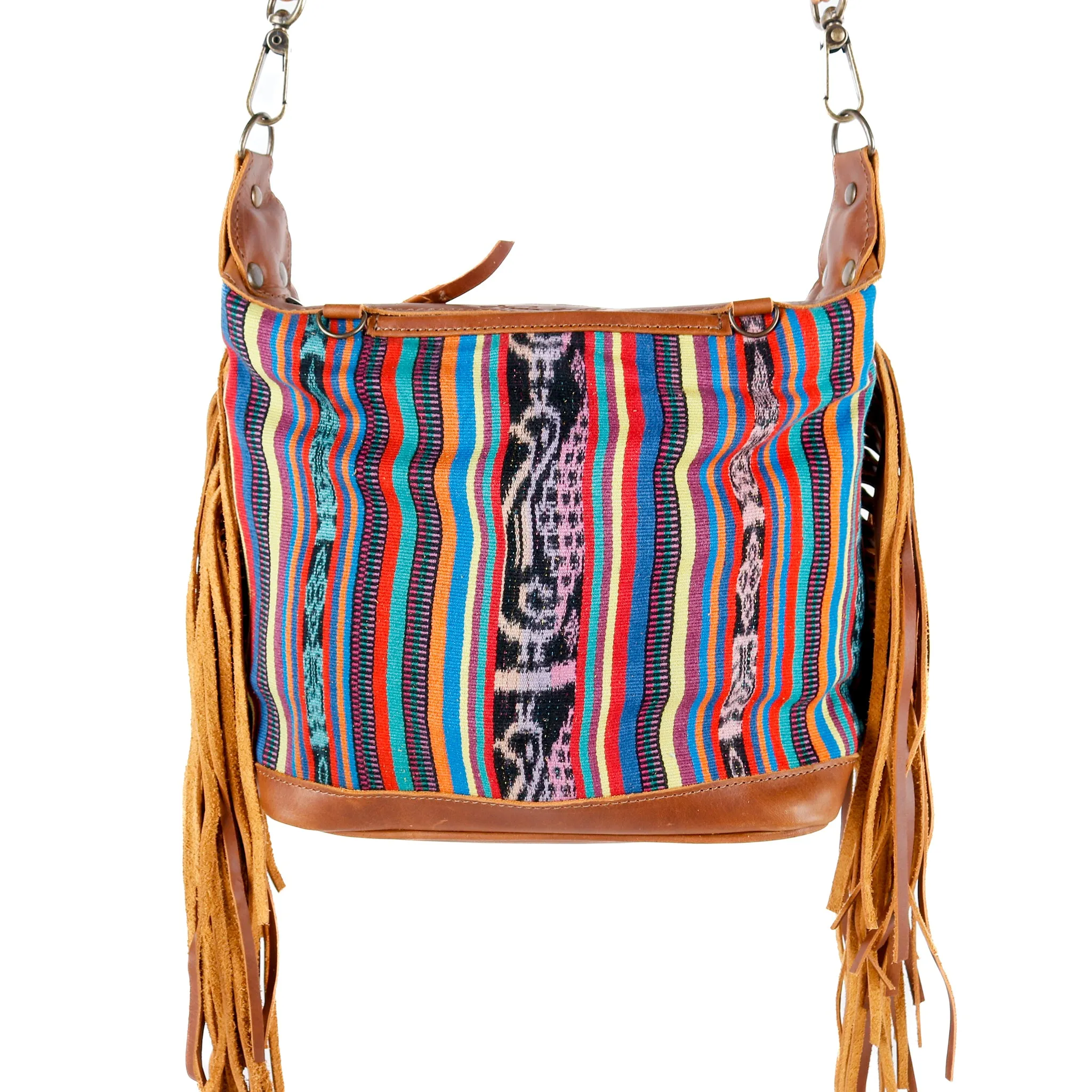 BEATRIZ MINI CDB WITH FRINGE - CORTE - CAFE - NO. 15883