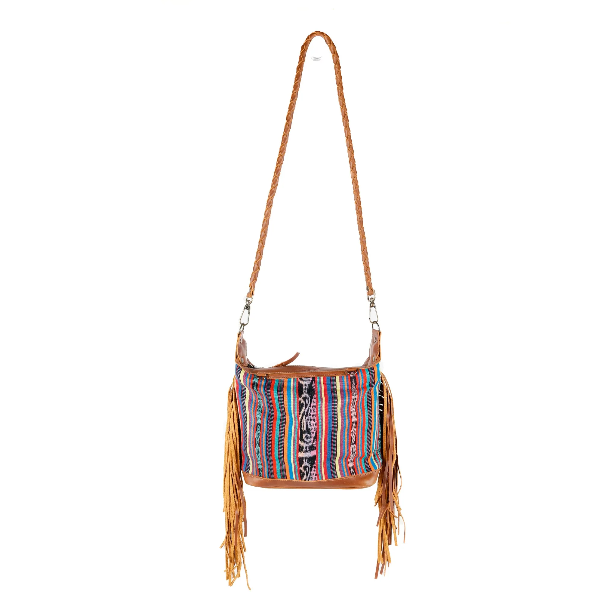 BEATRIZ MINI CDB WITH FRINGE - CORTE - CAFE - NO. 15883