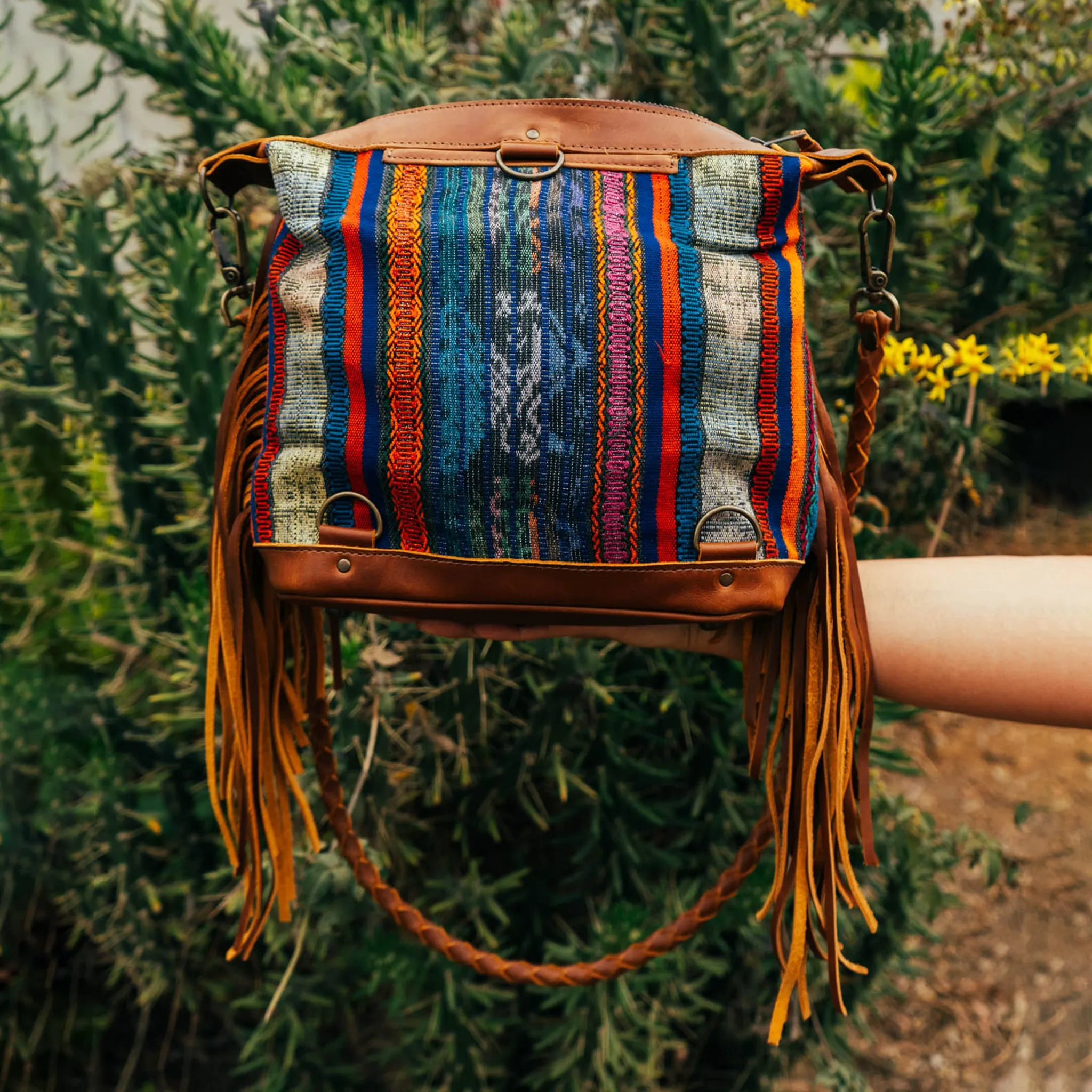 BEATRIZ MINI CDB WITH FRINGE - CORTE - CAFE - NO. 15885