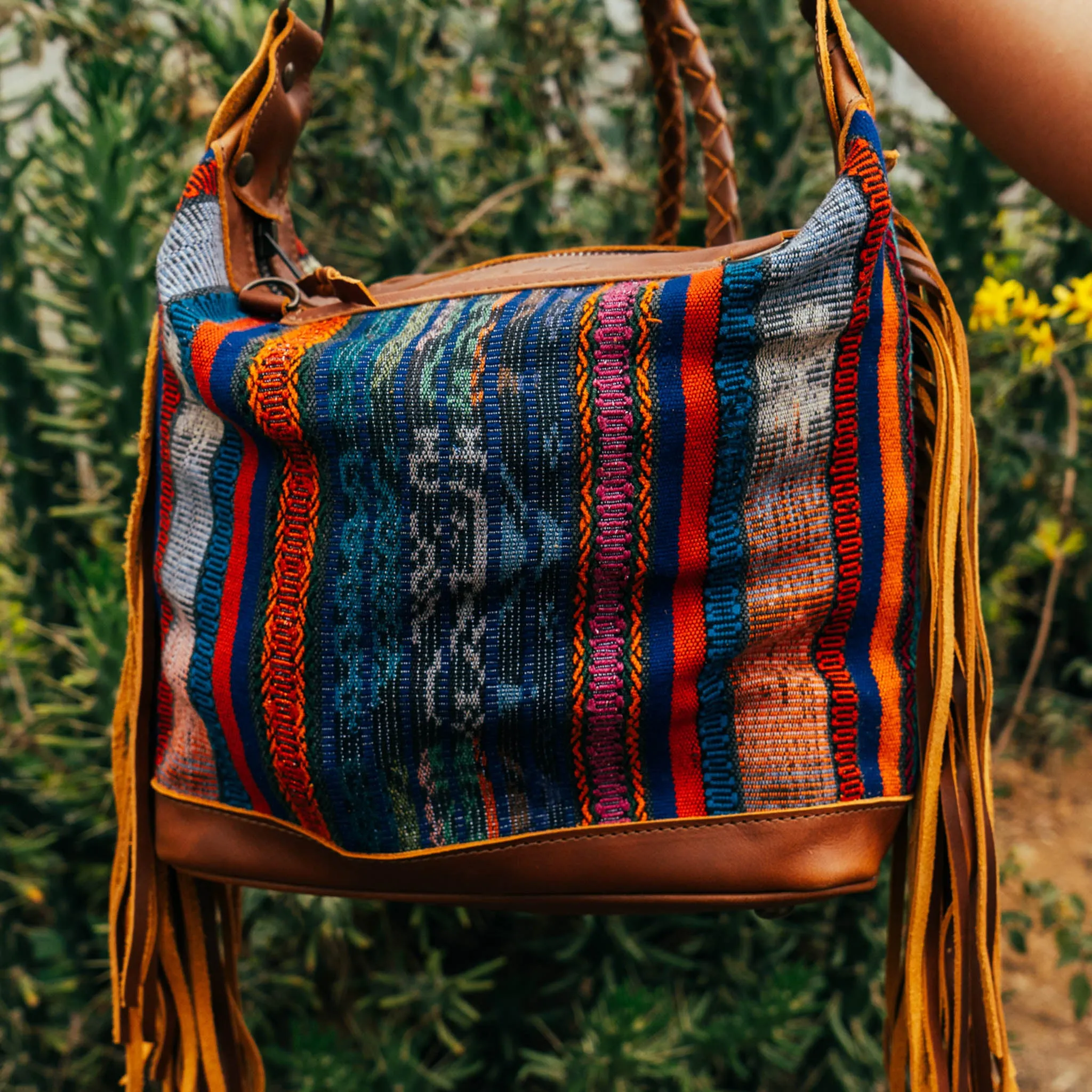 BEATRIZ MINI CDB WITH FRINGE - CORTE - CAFE - NO. 15885