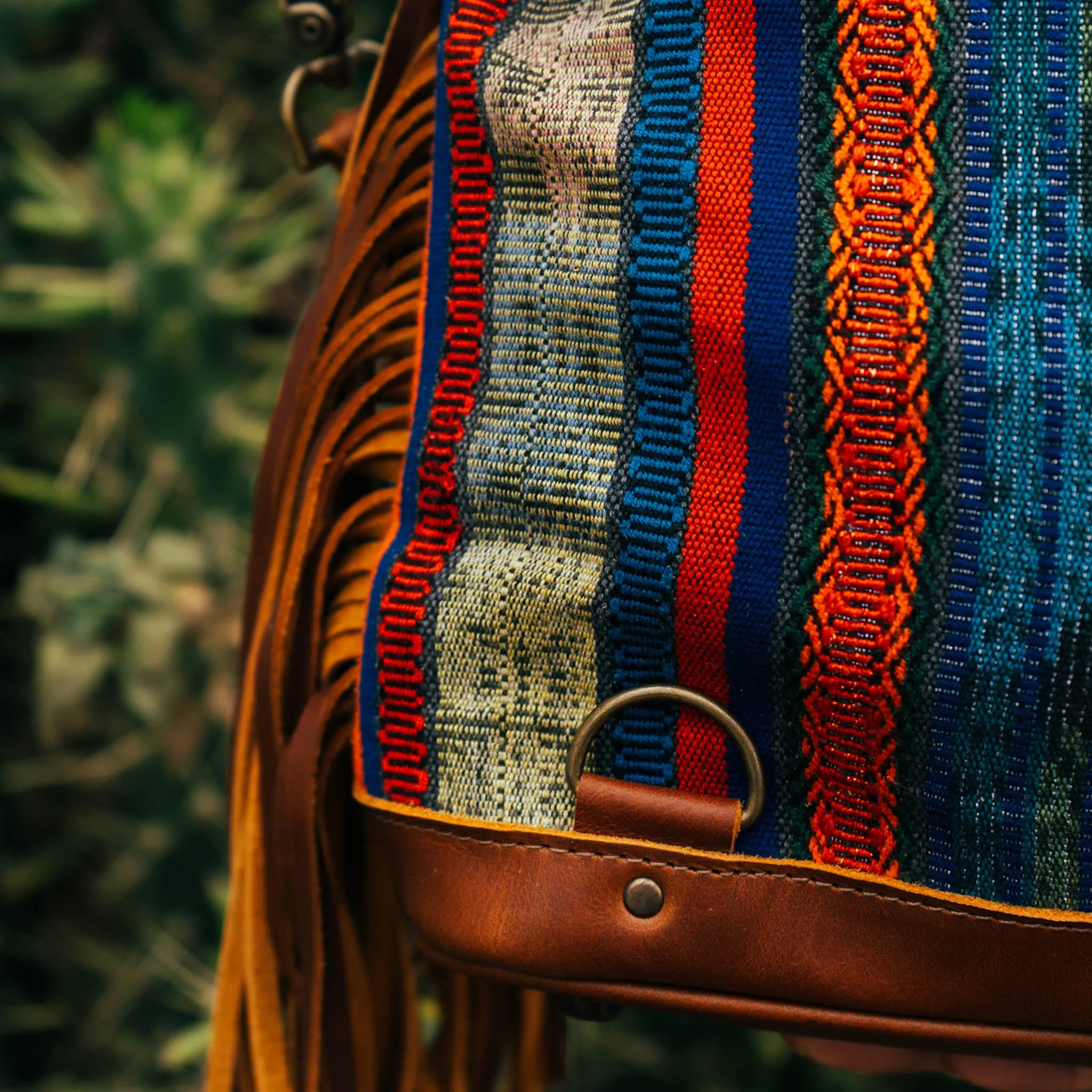 BEATRIZ MINI CDB WITH FRINGE - CORTE - CAFE - NO. 15885