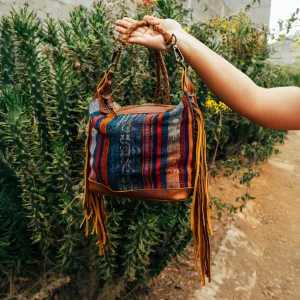 BEATRIZ MINI CDB WITH FRINGE - CORTE - CAFE - NO. 15885