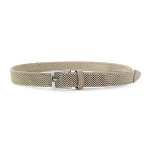 Beige Calf Leather Belt