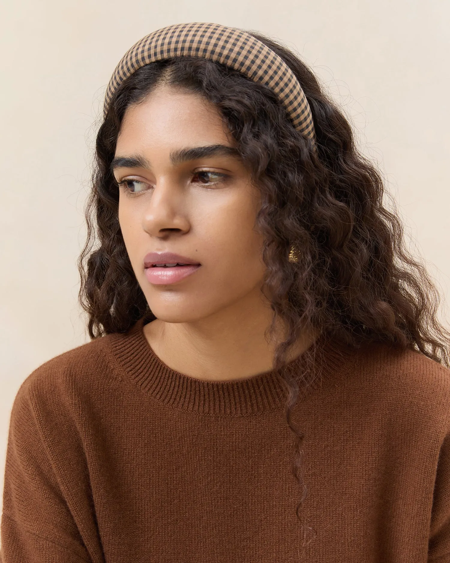 Bellamy Brown/Black Puffy Headband