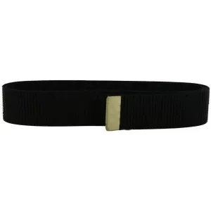 Belt: Black Nylon with Brass Tip - male