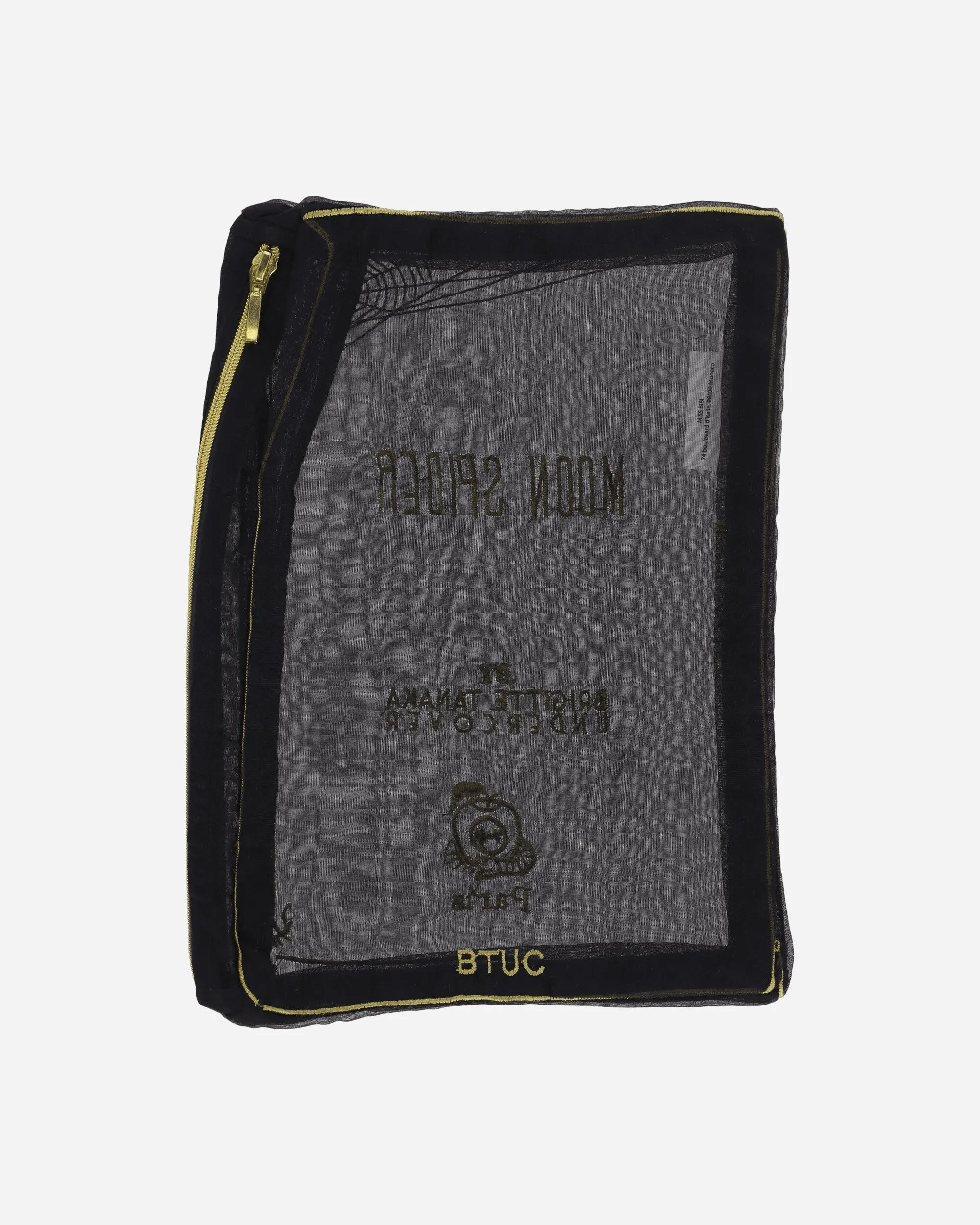 Brigitte Tanaka Nylon Organza Pouch Black