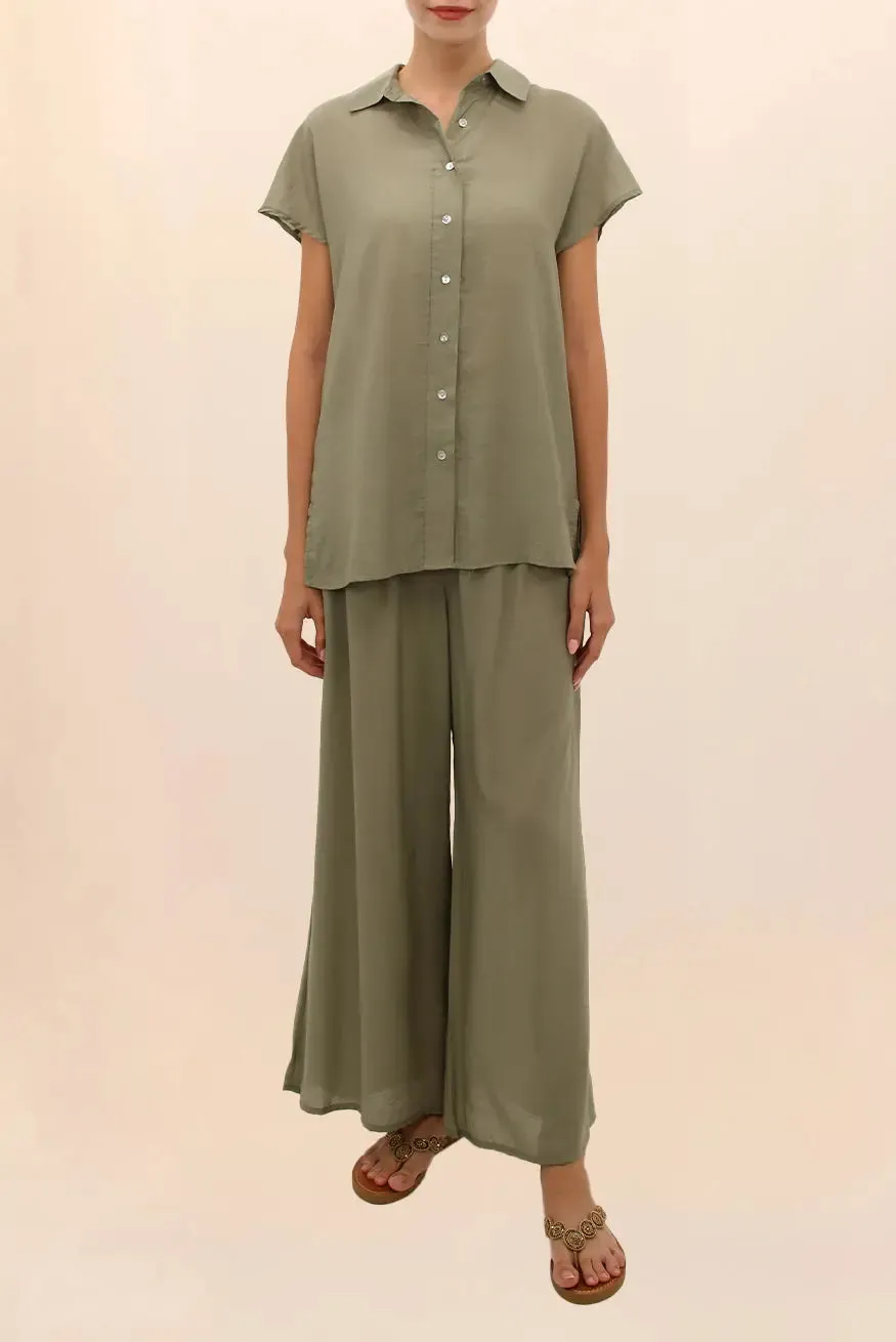 CAMISA WIDE OLIVO