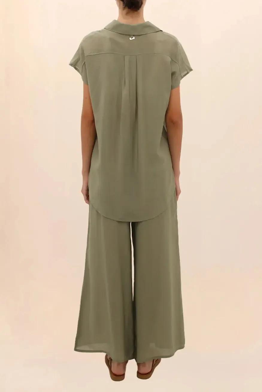 CAMISA WIDE OLIVO