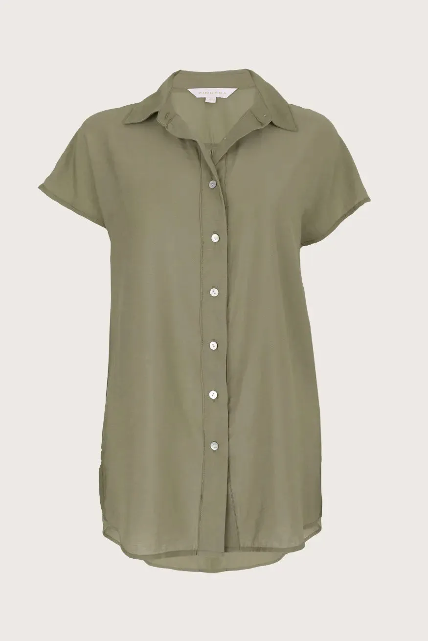 CAMISA WIDE OLIVO