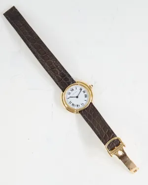 CARTIER VENDOME AUTOMATIC IN GOLD WITH DEPLOYANT BUCKLE
