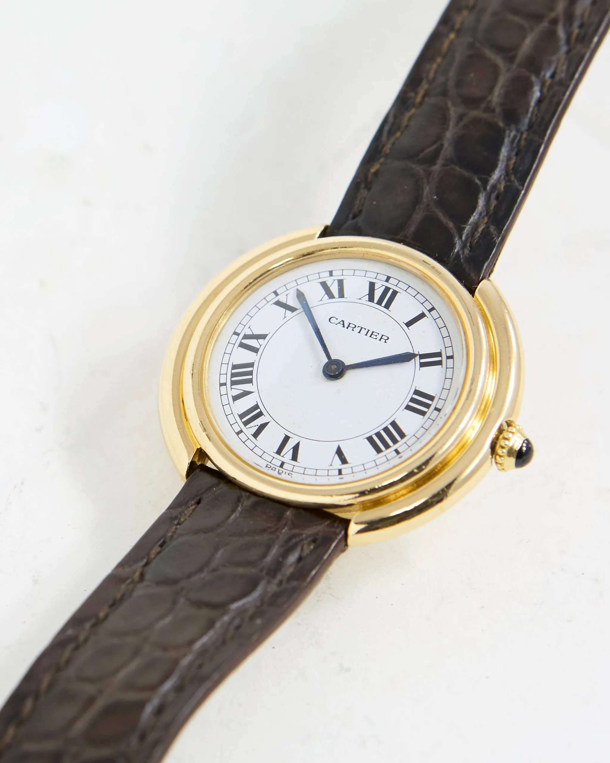 CARTIER VENDOME AUTOMATIC IN GOLD WITH DEPLOYANT BUCKLE