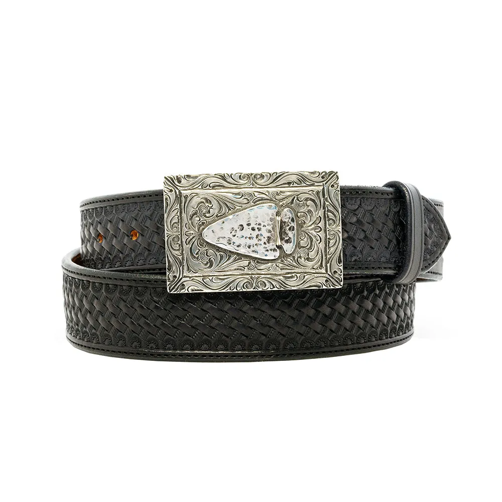 Chacon Arrowhead Engraved One Piece Buckle 1.5