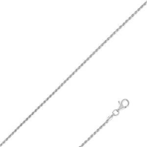 Classic Women's Chain - Silver Plated Sterling 1.5mm Rope, 24 inch | RPE-30-24