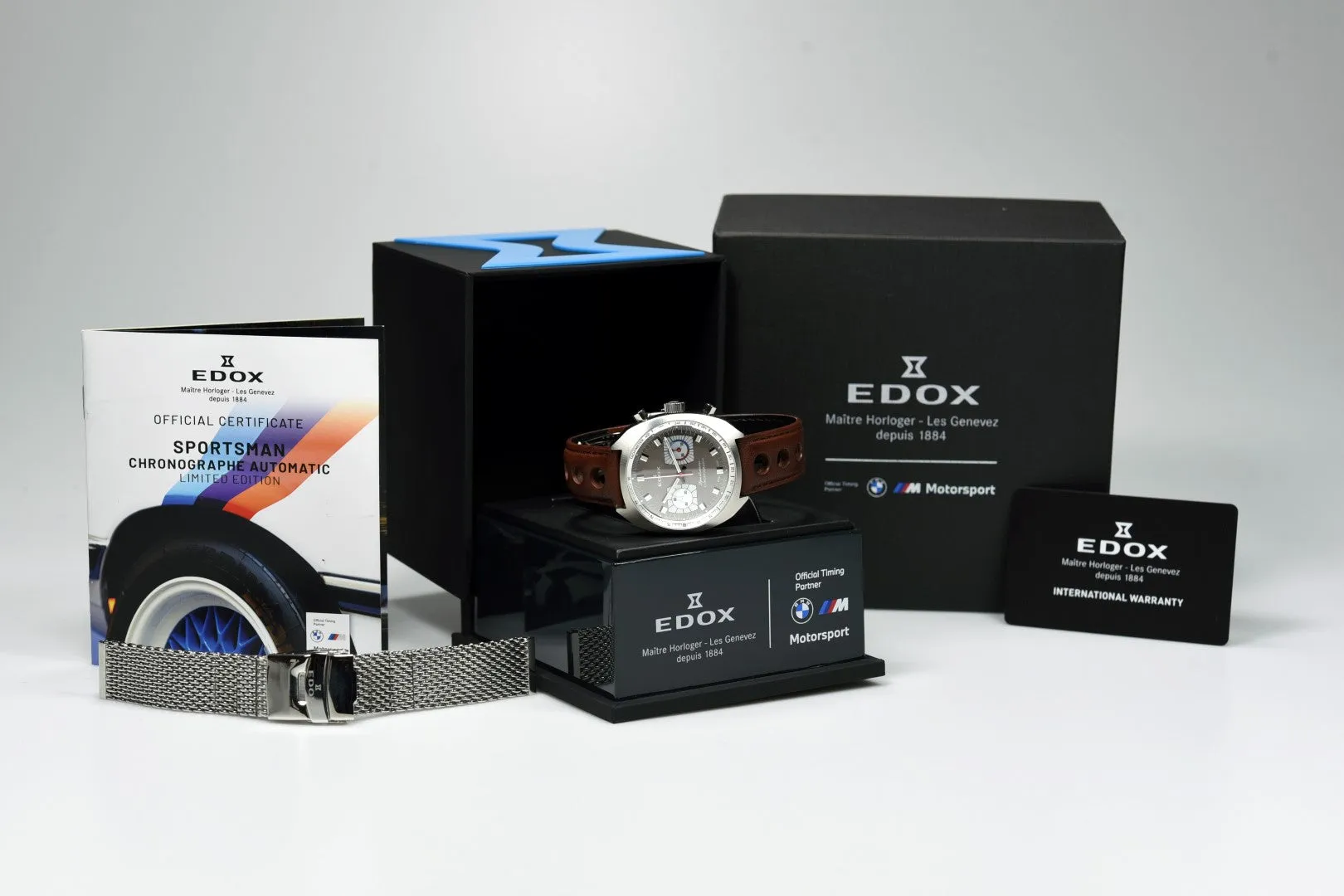 Edox Sportsman Chronograph Automatic Limited Edition 08202 3G GIN (Pre-owned)