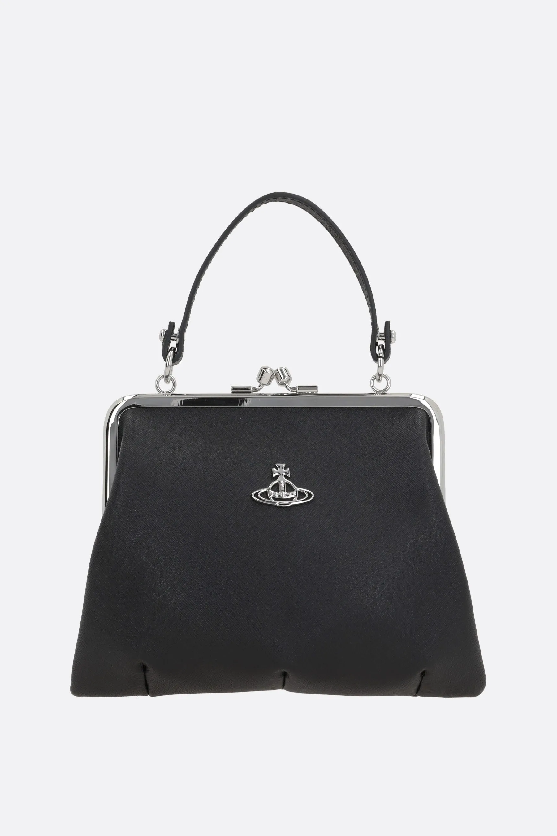 Granny handbag in saffiano faux leather
