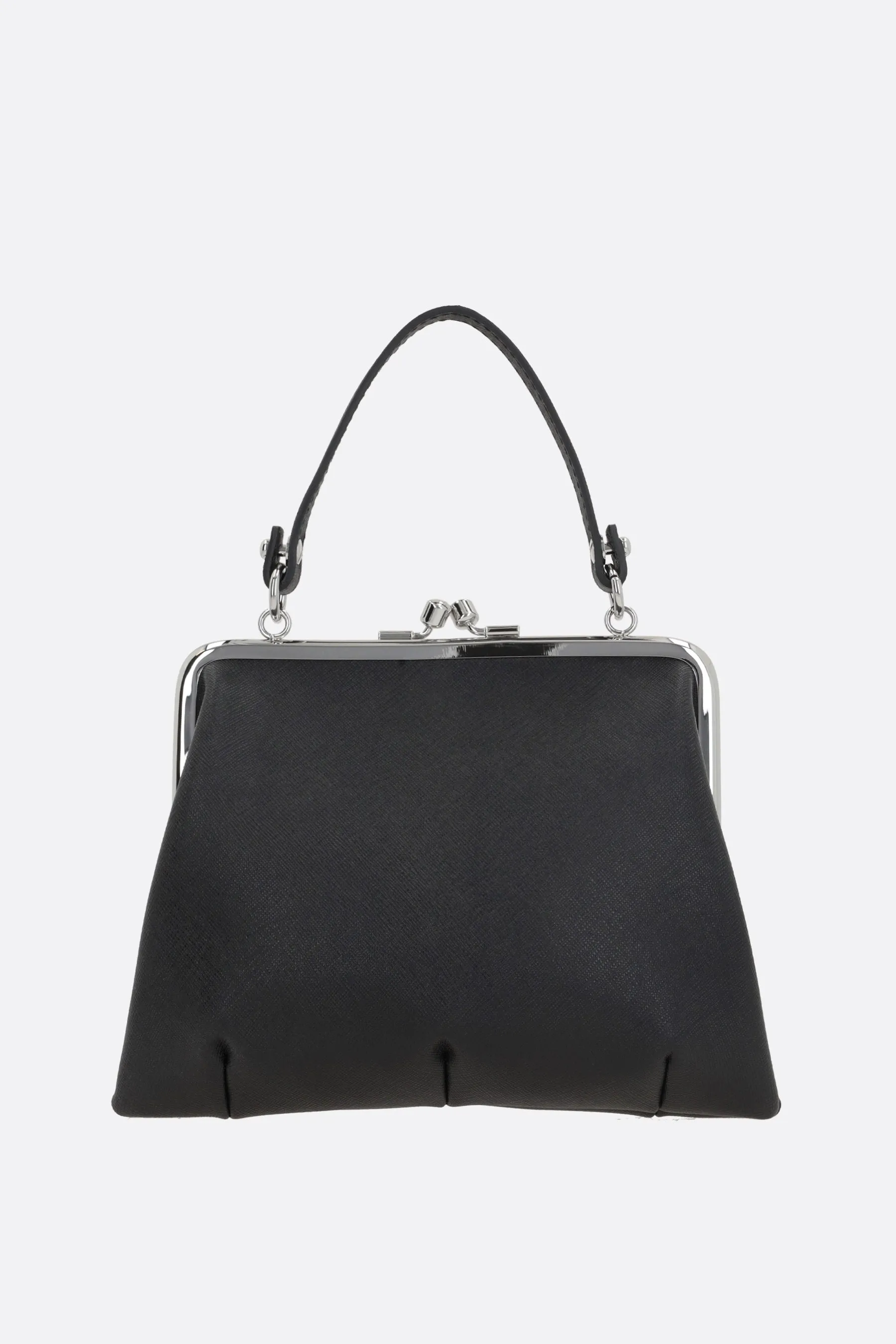 Granny handbag in saffiano faux leather