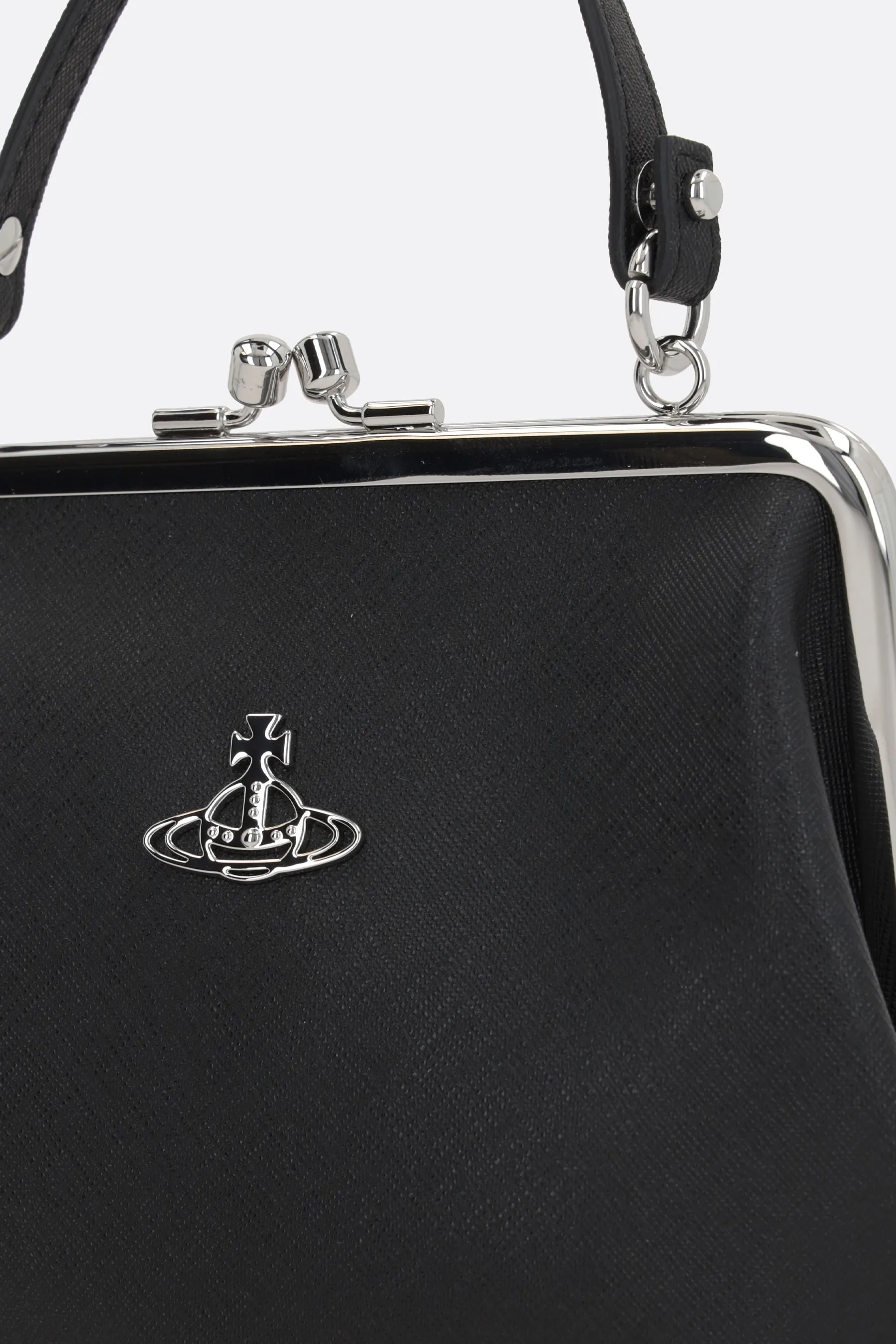 Granny handbag in saffiano faux leather