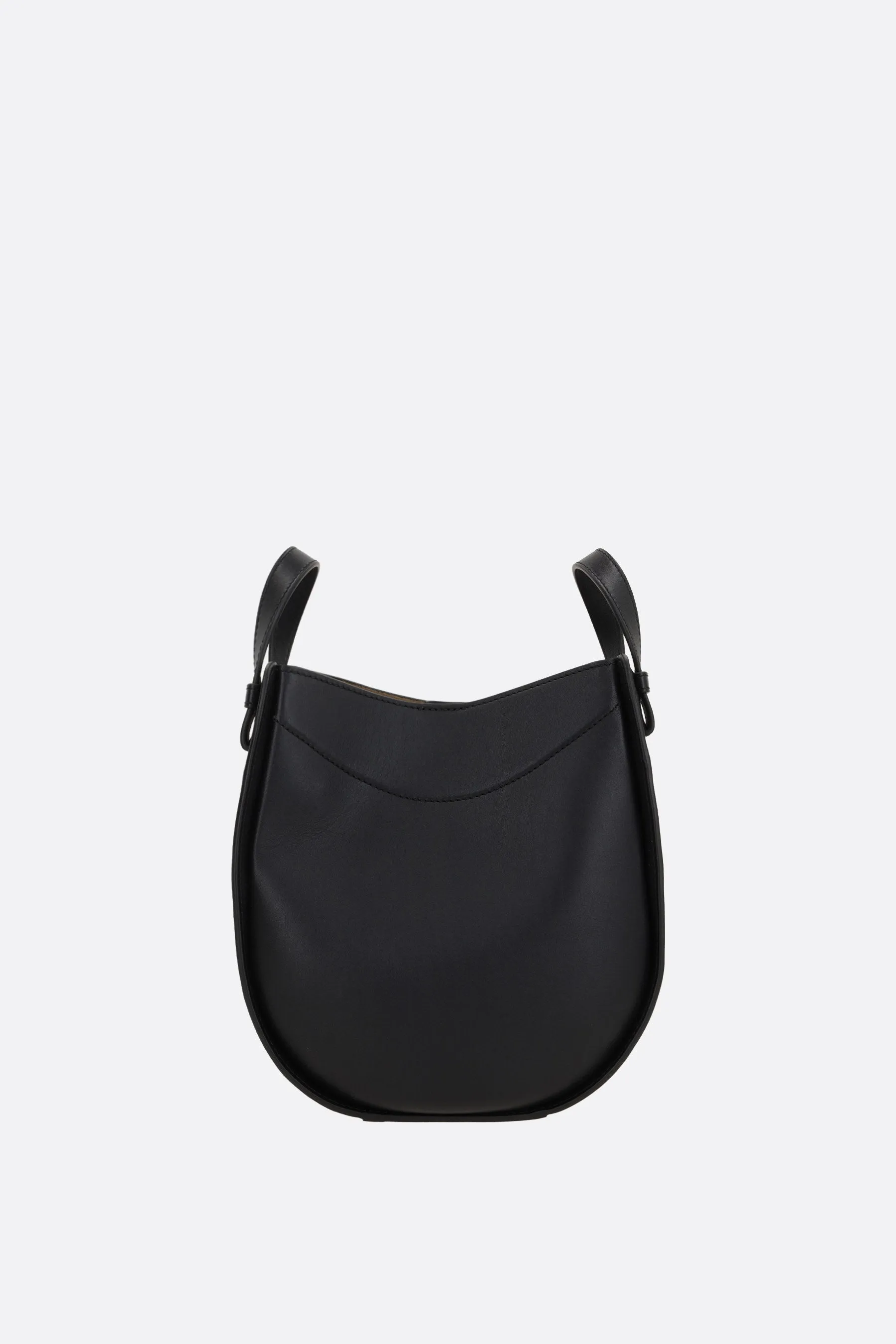 Hammock slice bag in shiny leather