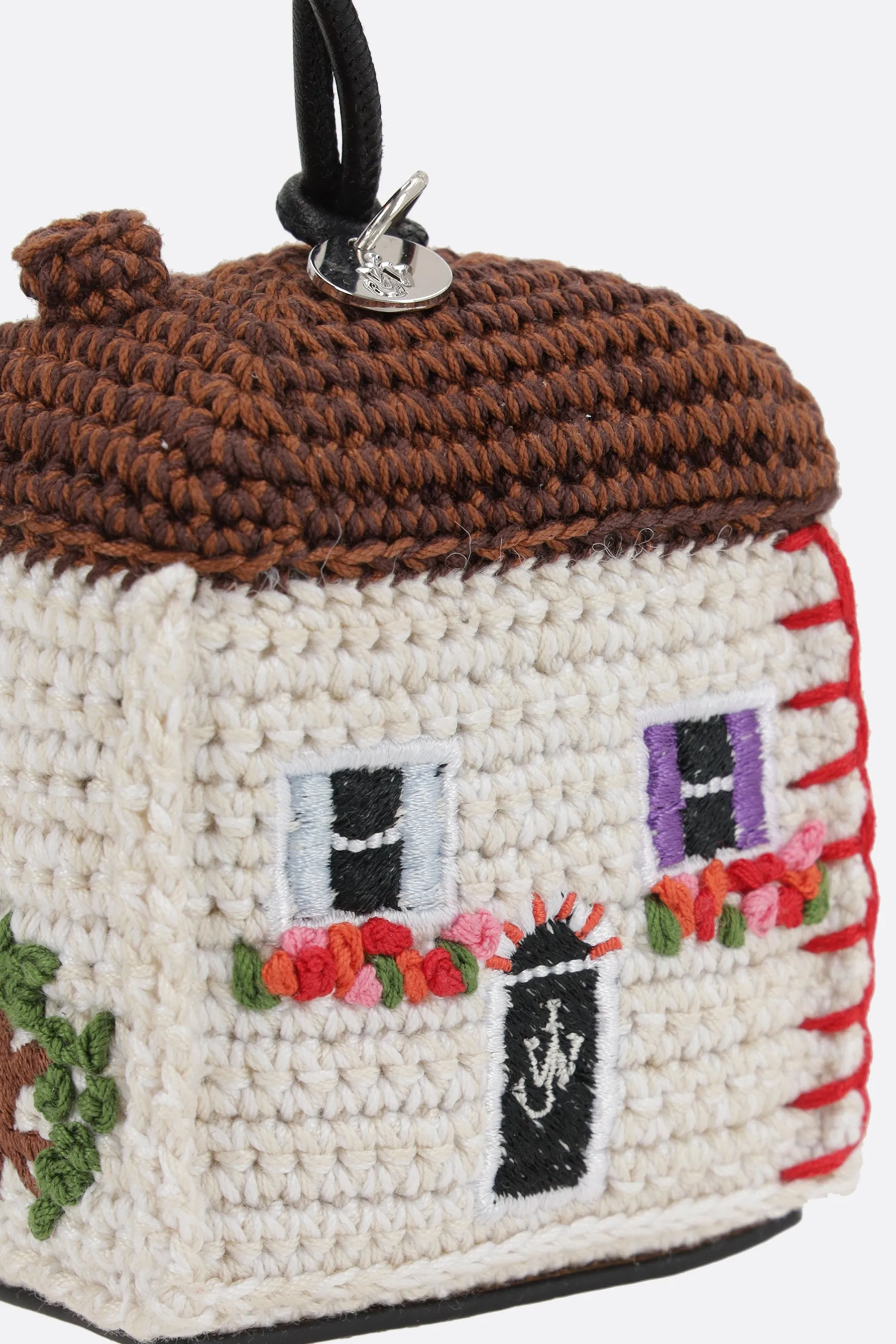 House bag charm in crochet