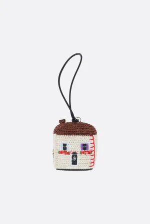 House bag charm in crochet