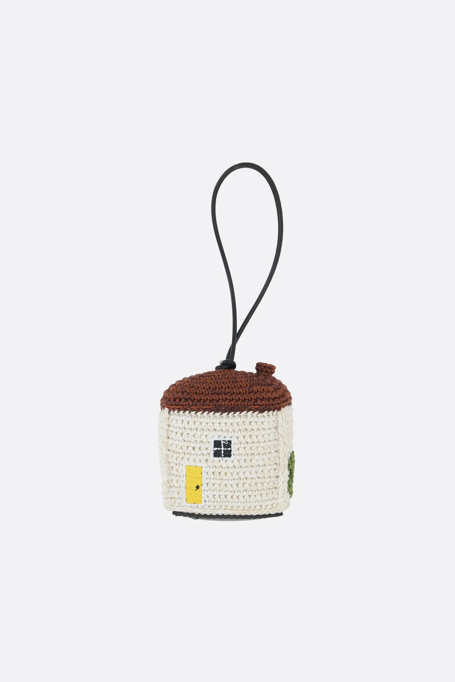 House bag charm in crochet