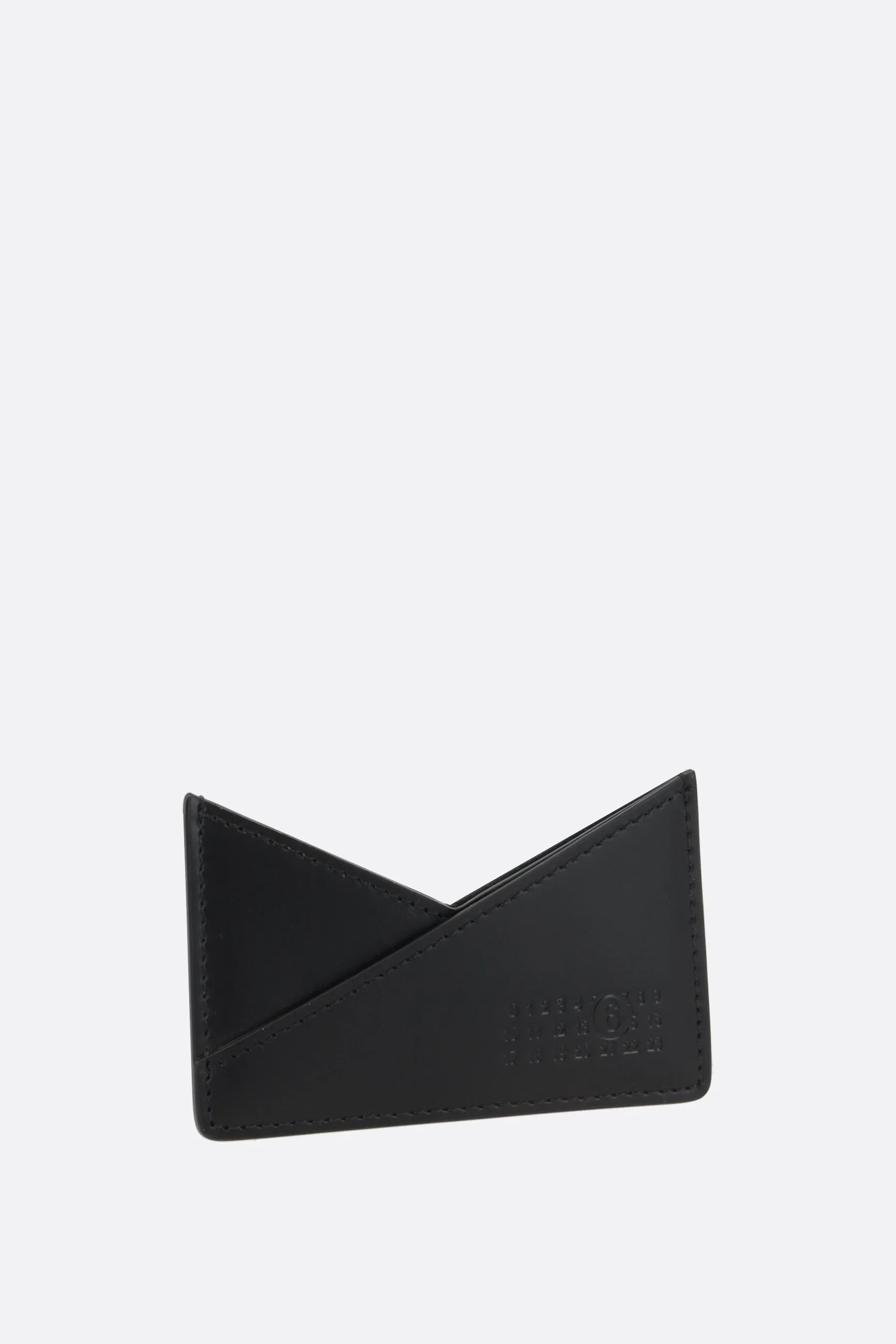 Japanese 6 card case in smooth leather