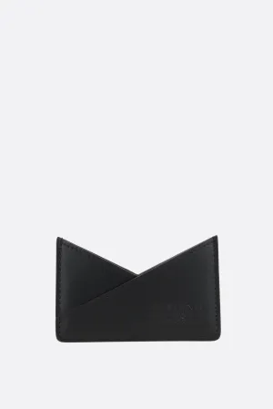 Japanese 6 card case in smooth leather