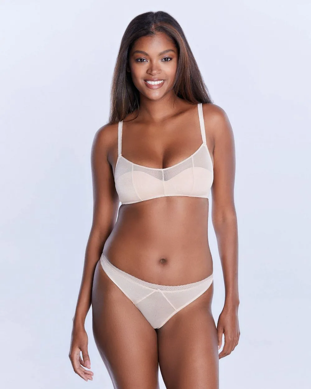 Jet Set Mesh Thong