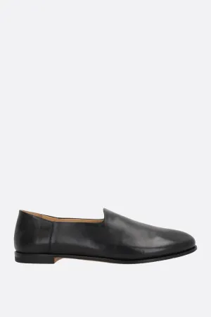 Land slippers in smooth leather