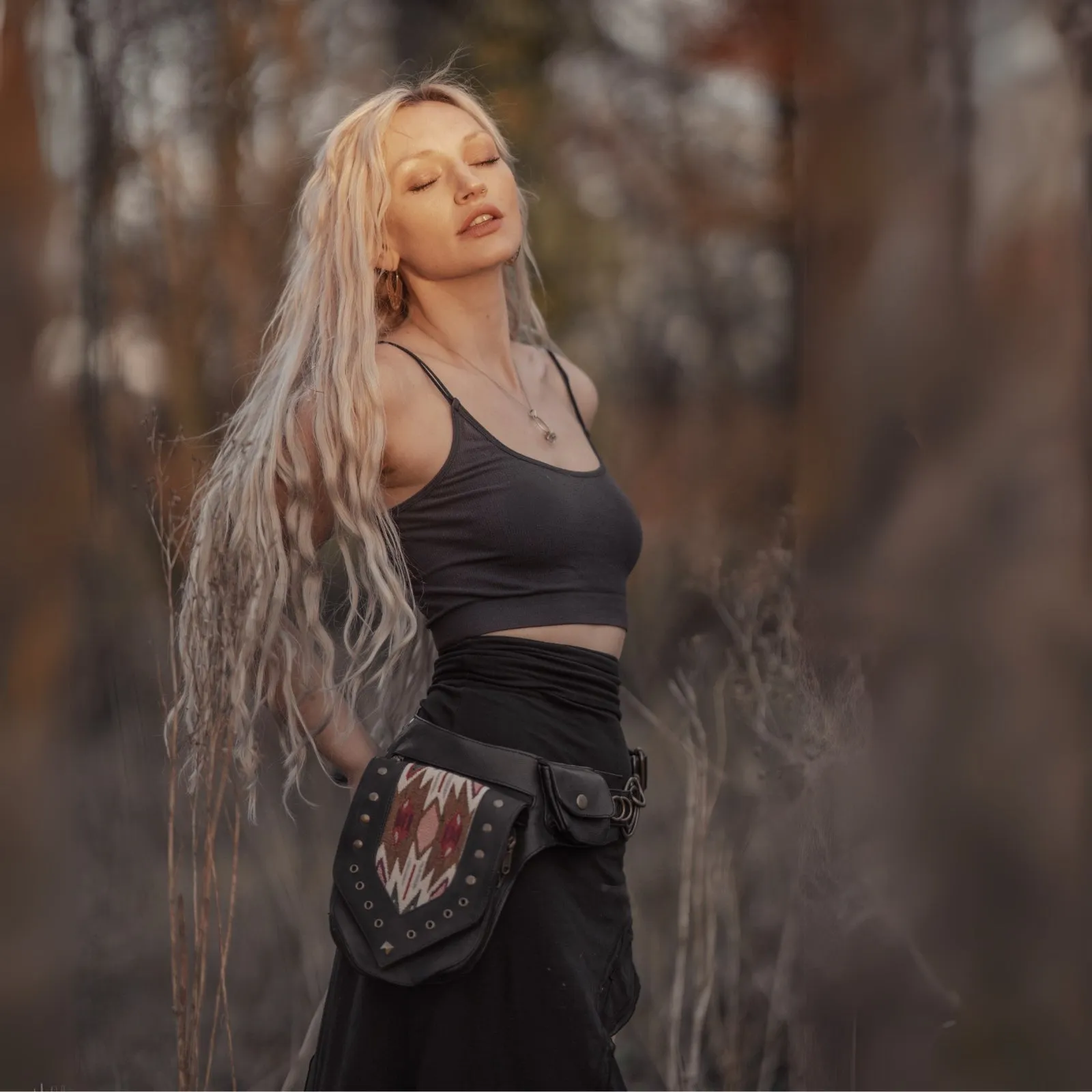 Leather Niisha Belt | Black