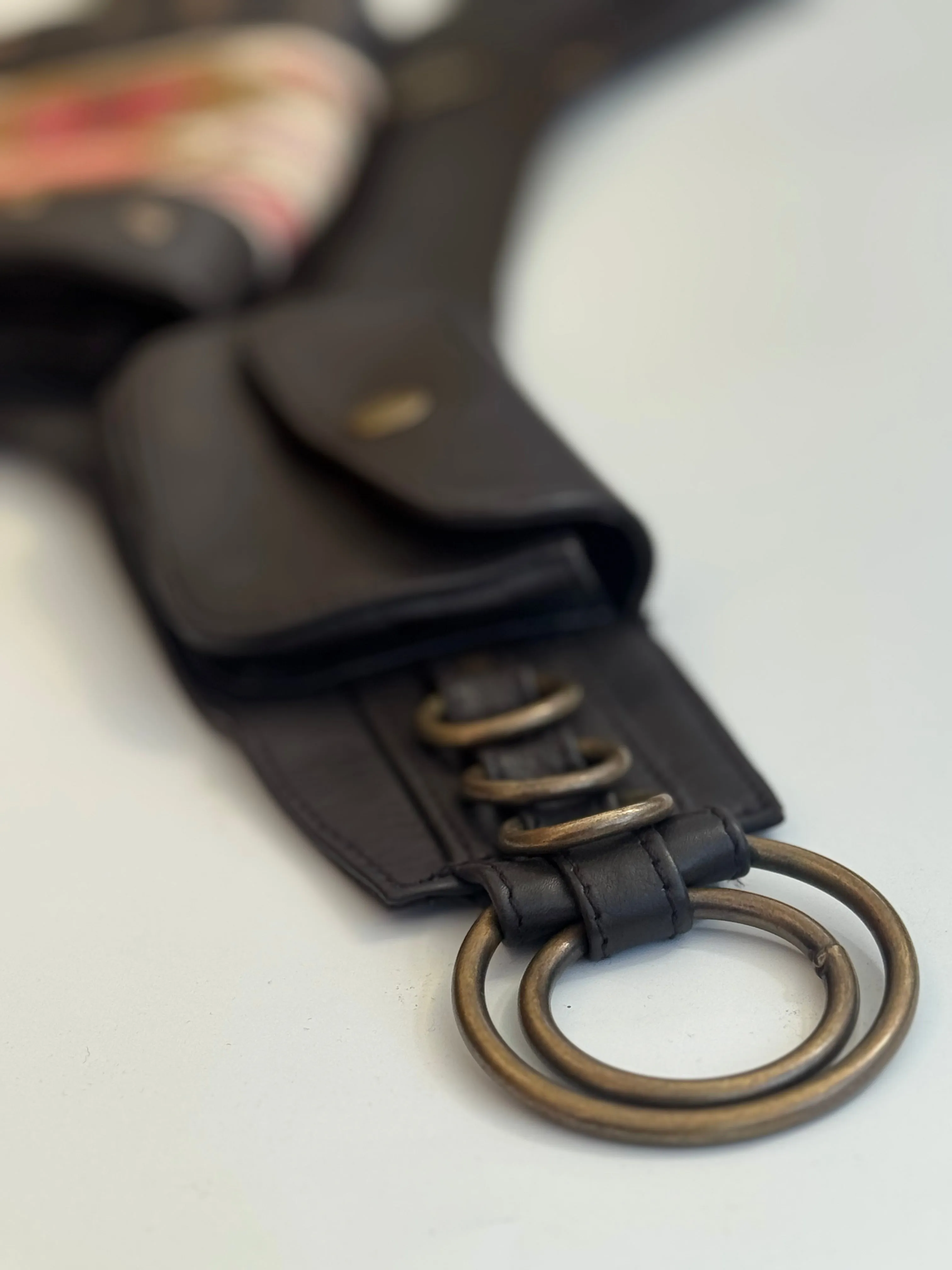 Leather Niisha Belt | Falcon Brown