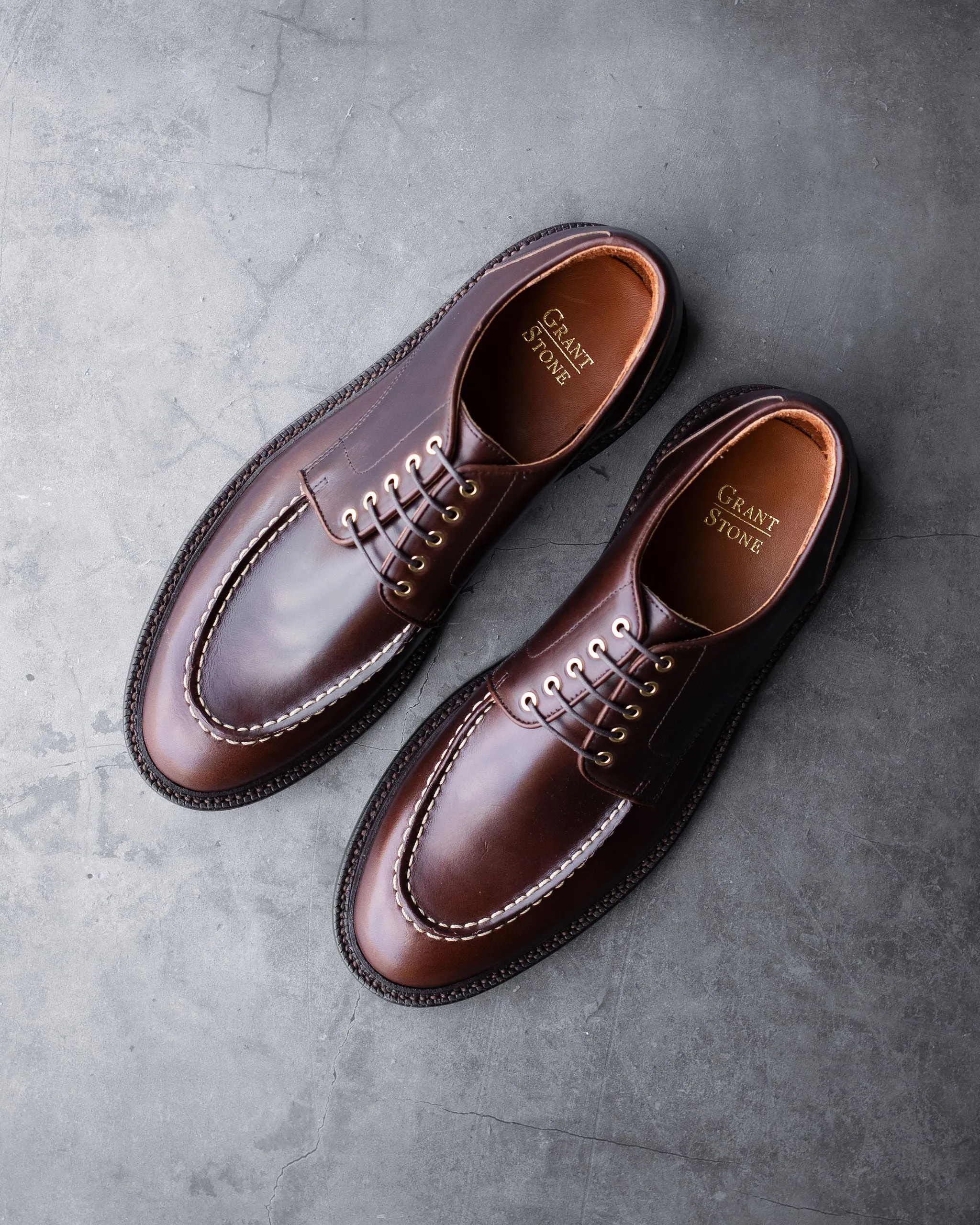 Moc Toe Derby Crimson Chromexcel
