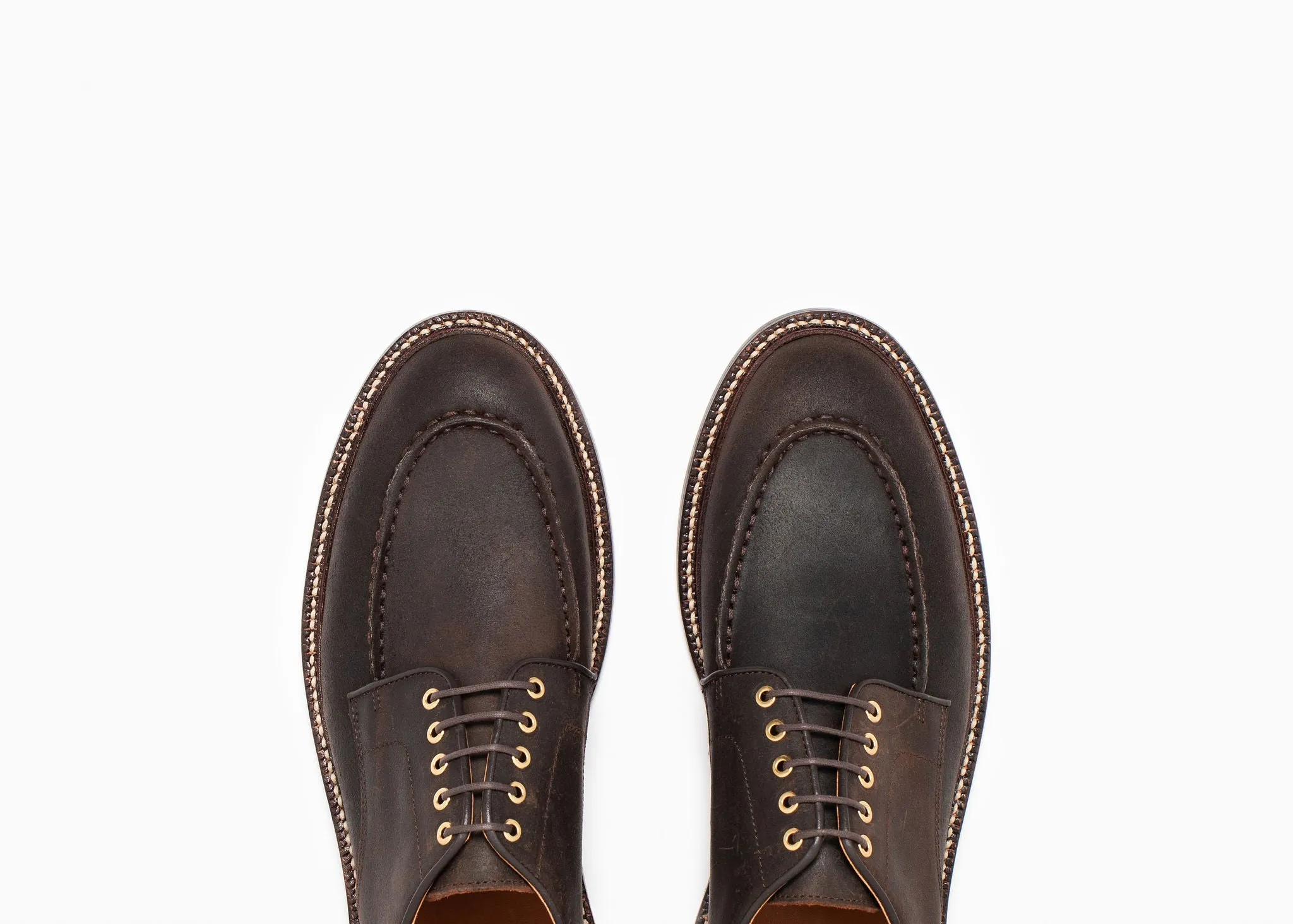 Moc Toe Derby Tobacco Waxed Commander